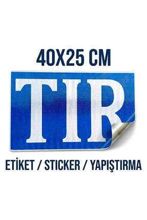opersan 40x25 cm Prizmatik Reflektörlü TIR Sticker - Yüksek Yansımalı Yapıştı...