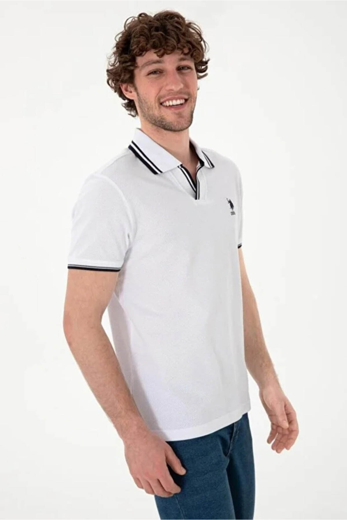 پولوشرت مردانه یقه پلو | یو اس پولو U.S. Polo Assn. 26Y129000066_129002 TR - تصویر 4