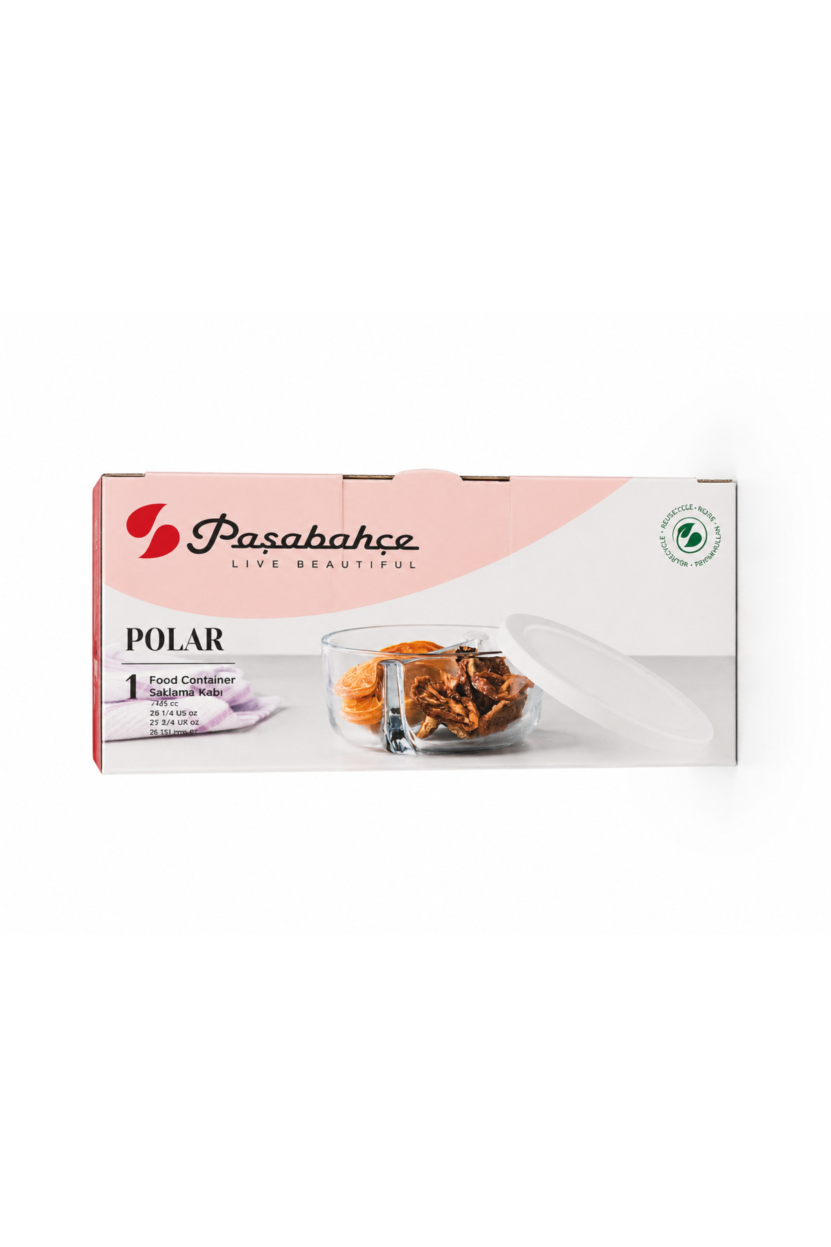 ظرف نگهداری دو قسمتی Polar - با درب سفید - 530683