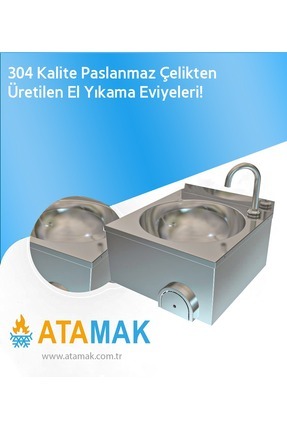 Bilgeinox 304 Kalite Paslanmaz Çelikten 40x40 Evyeli Dizden Kumandalı Lavabo ...
