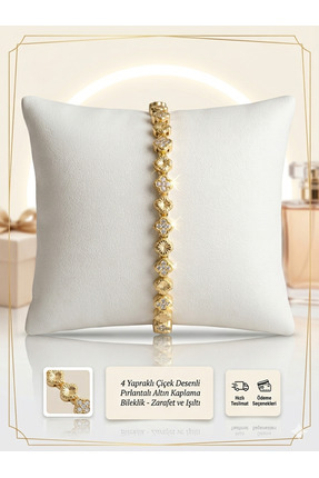 XUPING JEWELRY Kararmaz Antialerjik Altın Kaplama Pırlanta Işıltılı Çiçek Bil...