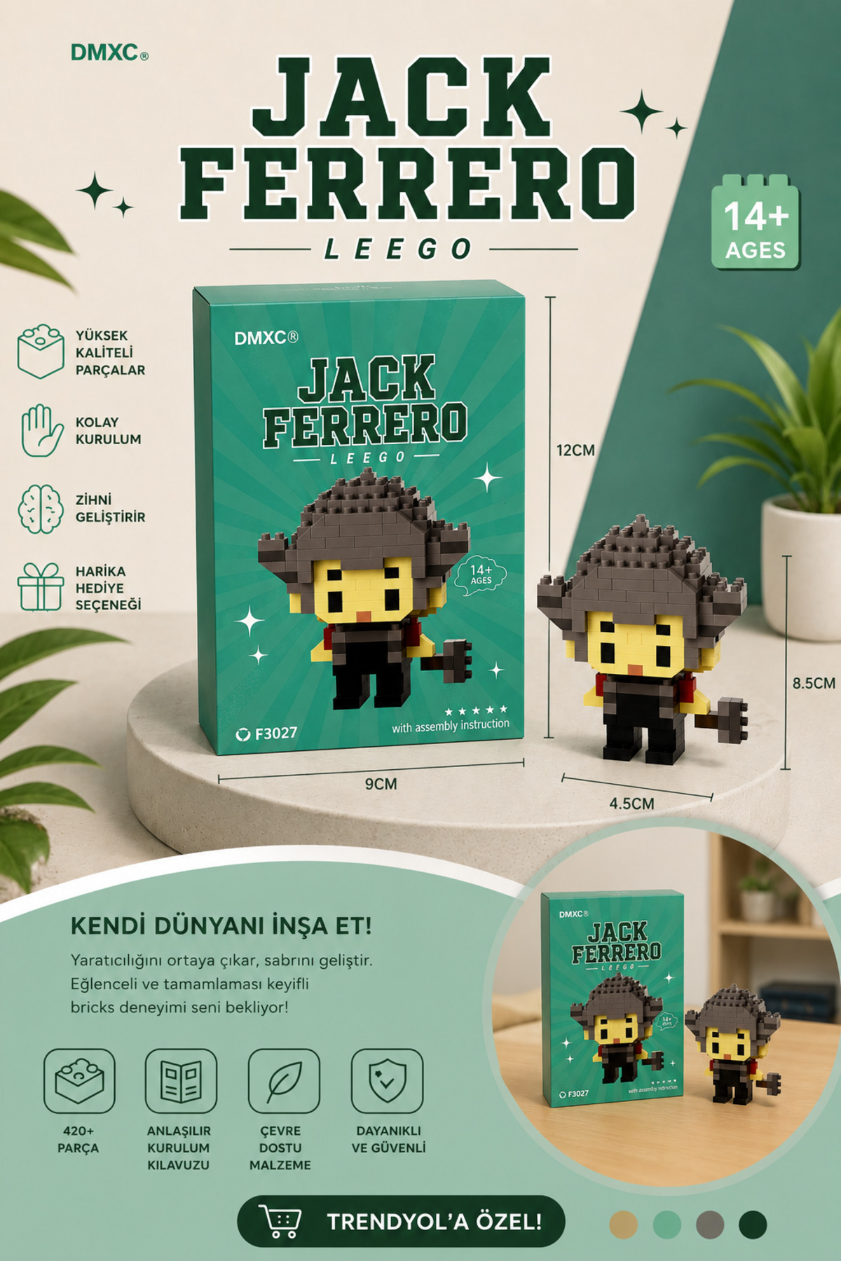 Cute Figure Mini Block Building Set –Mini Building Toy Set -Cute Block Figure Toy 3DMini Block Building Set