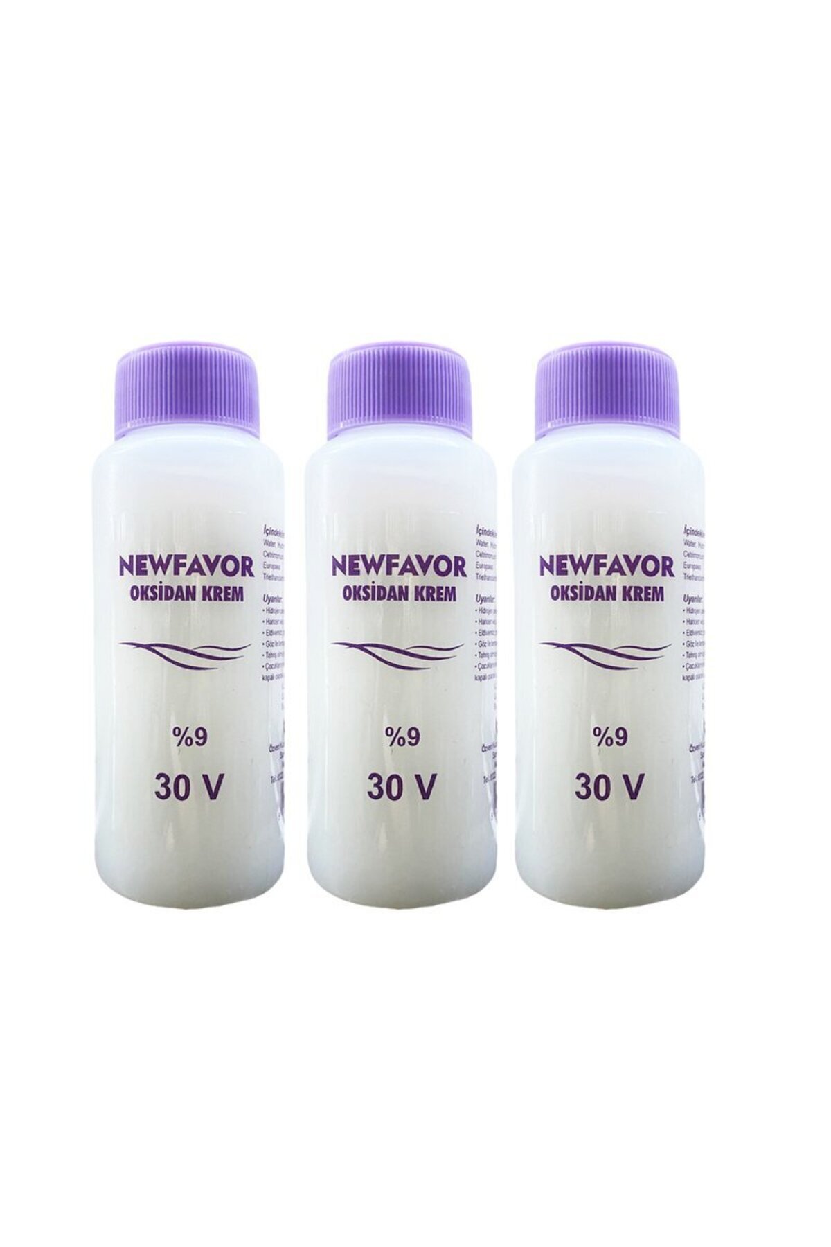 3 Adet Oksidan Krem Saç Boya Sıvısı 9'luk 30 volüme 60 ml — RYL-3NF3001-30