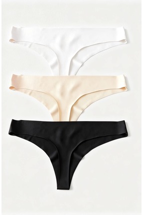 Skin Verse Lazer Kesim Tanga Külot 3'Lü Set