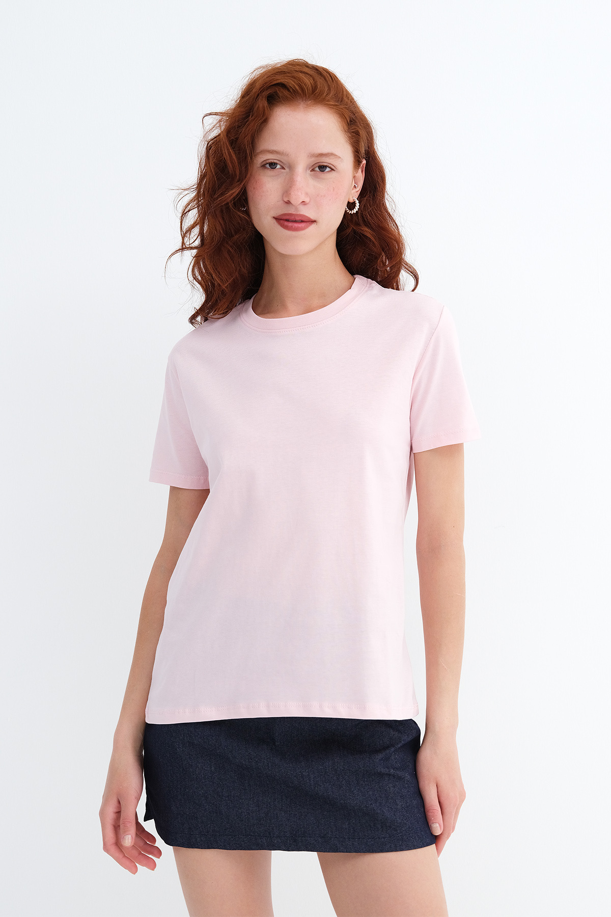 Addax Bisiklet Yaka Basic T-shirt P4322-1 - Fiyatı, Yorumları