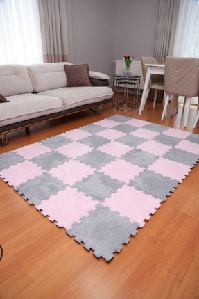 ENAZEY Gri-Pembe Kombini Modern Oturma odası, çocuk odası, yatak odası, hol, ...