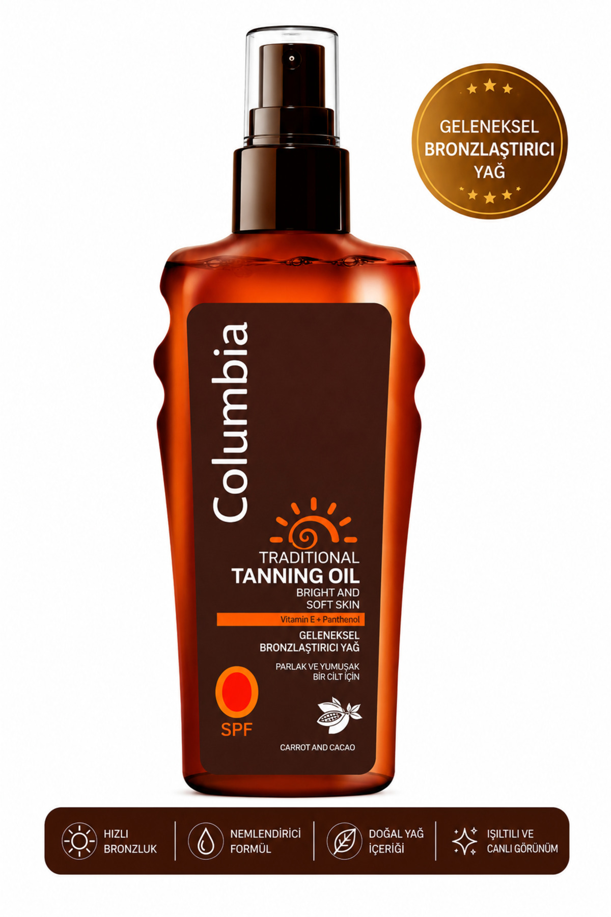 Columbia 🔥 Geleneksel Bronzlaştırıcı Yağ 200 Ml. — 3626272