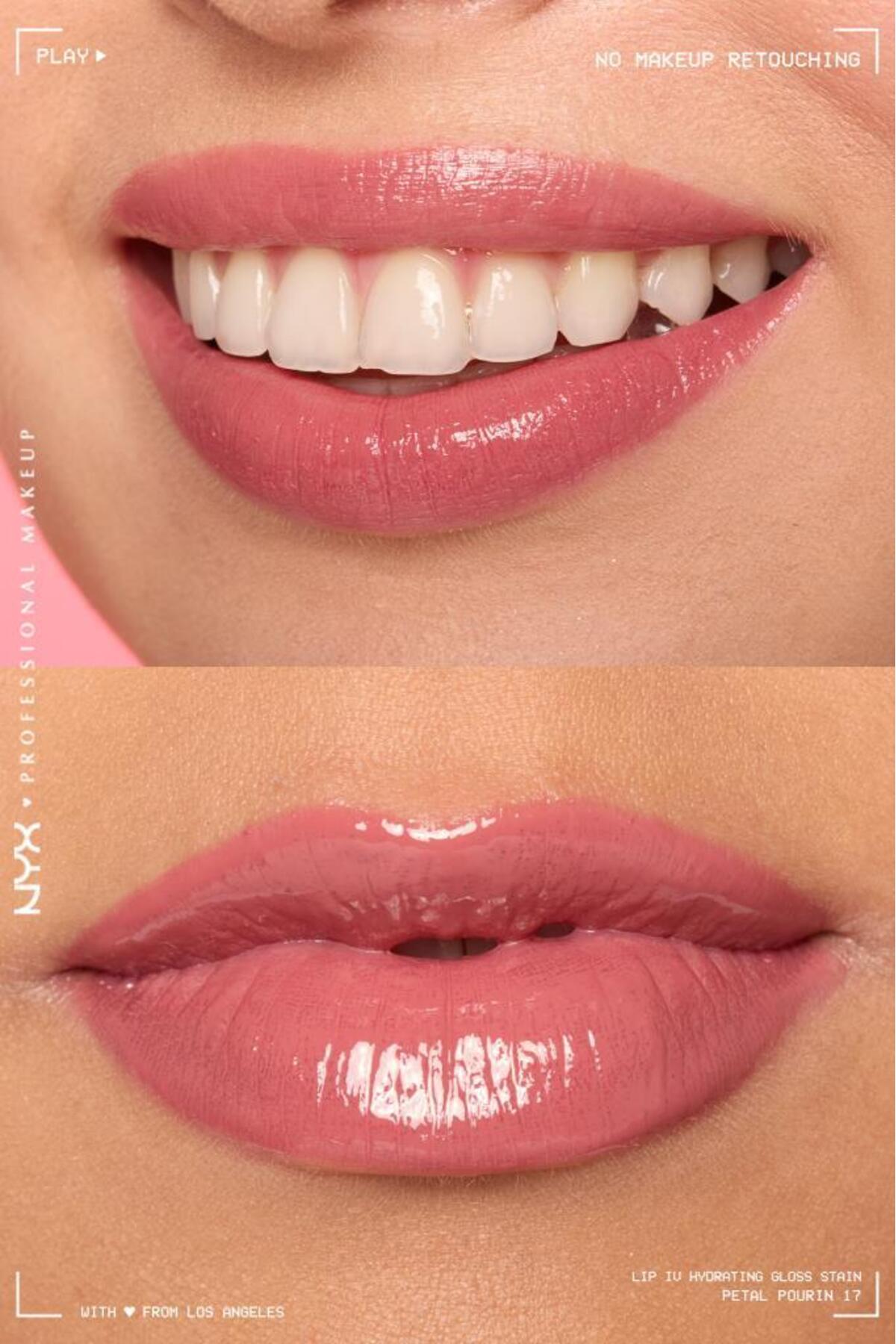 لب ویتامینه حاوی درخشش و رنگ - 17 گلبرگ - صورتی NYXLIPSHISLATLIPIV — تصویر 3 از 8