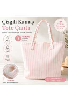 AZERÇANTA Premium Büyük Boy Bez Çanta - Günlük kullanım - Omuz Çantası - Askı...