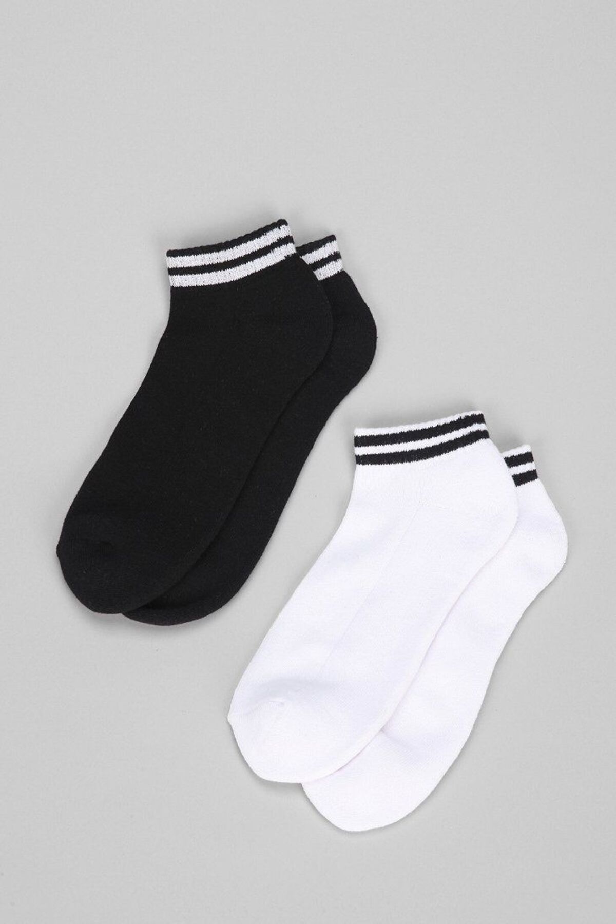 Sky Socks 8 Çift Ekonomik Paket Bileğ, Çemberli Patik Unisex Kısa Spor Sneakers Çorap görsel 4