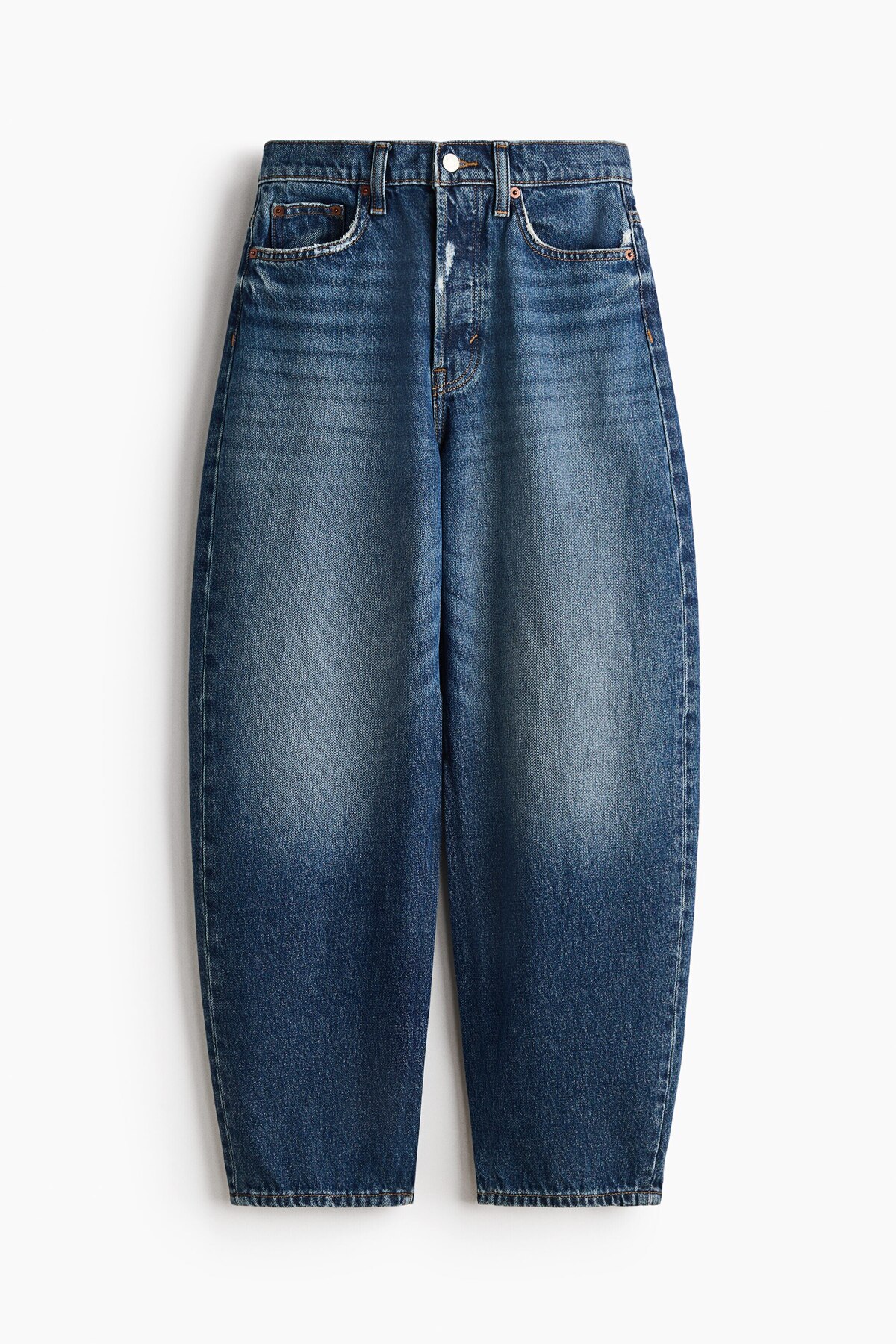H&M Barrel High Waist Ankle Jeans görsel 4