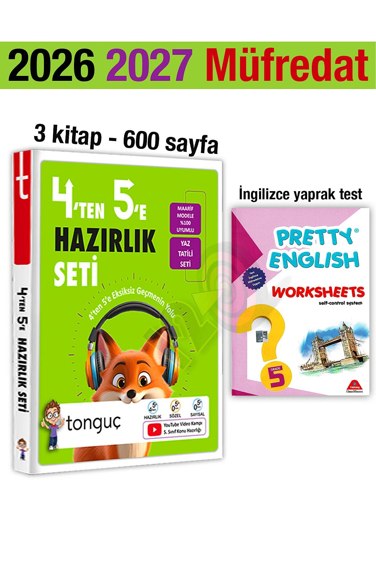 Tonguç Yayınları 4'ten 5'e Hazırlık Seti 2026 Yaz Tatili 5. Sınıf