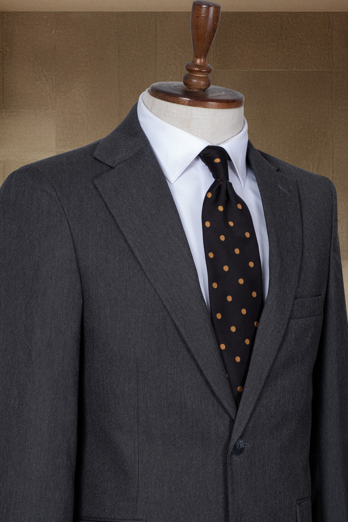 Sergio Ferraro Antrasit Dokulu Slim Fit Klasik Erkek Blazer Ceket görsel 3