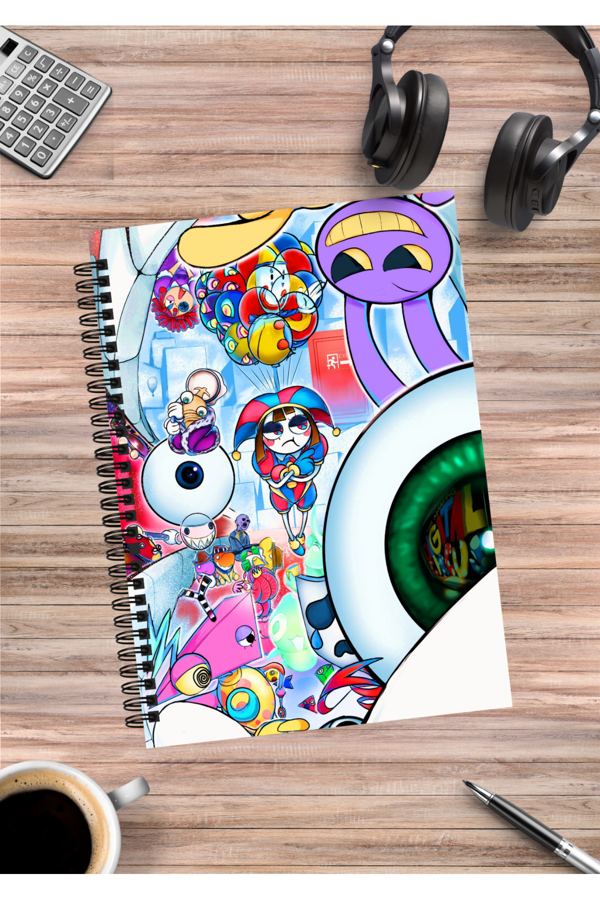 mertfigur The Amazing Digital Circus Anime Spiralli Defter A5 (50