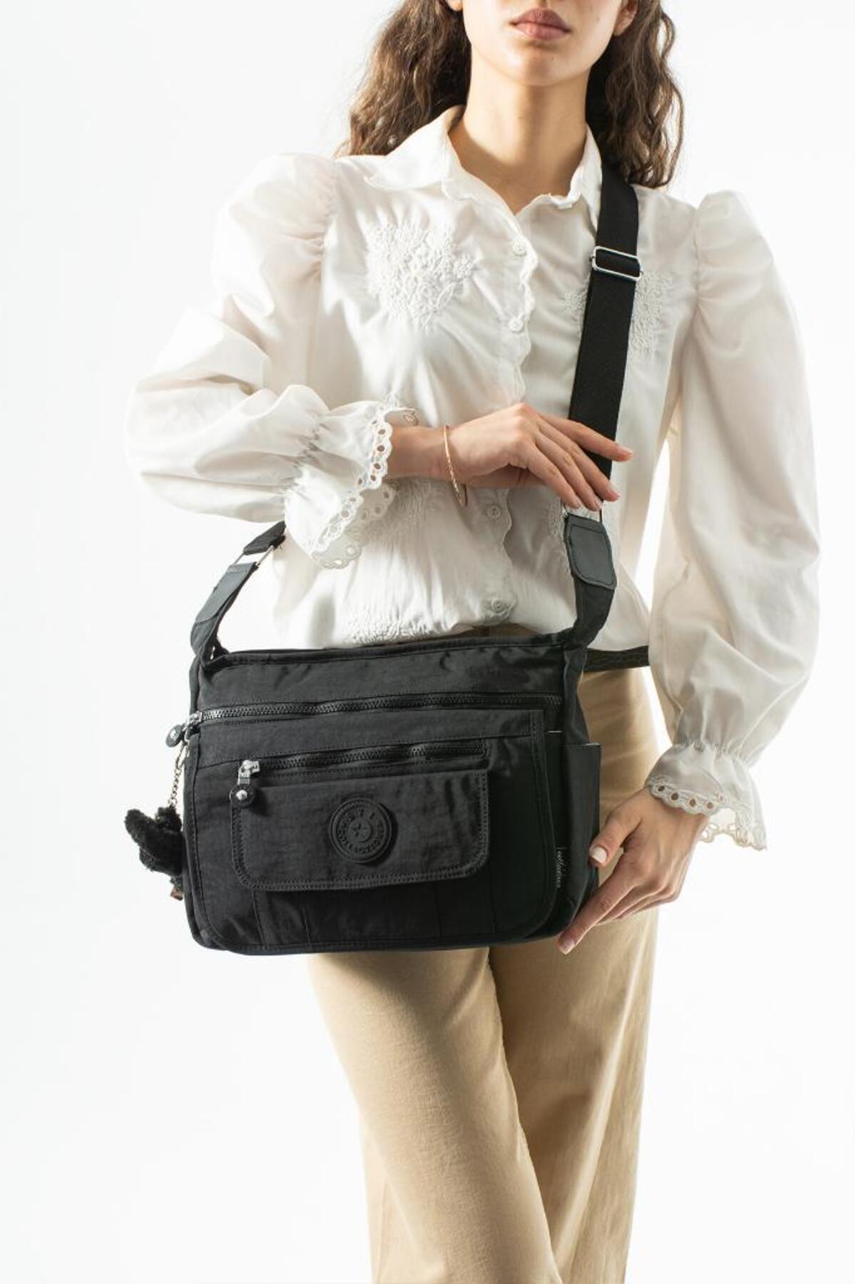 Baginn Postacı Okul Çantası Çapraz Askılı Büyük Boy 33*25 Cm Askı Uzunluğu 130 Cm Çok Cepli 571 Omuz Çanta