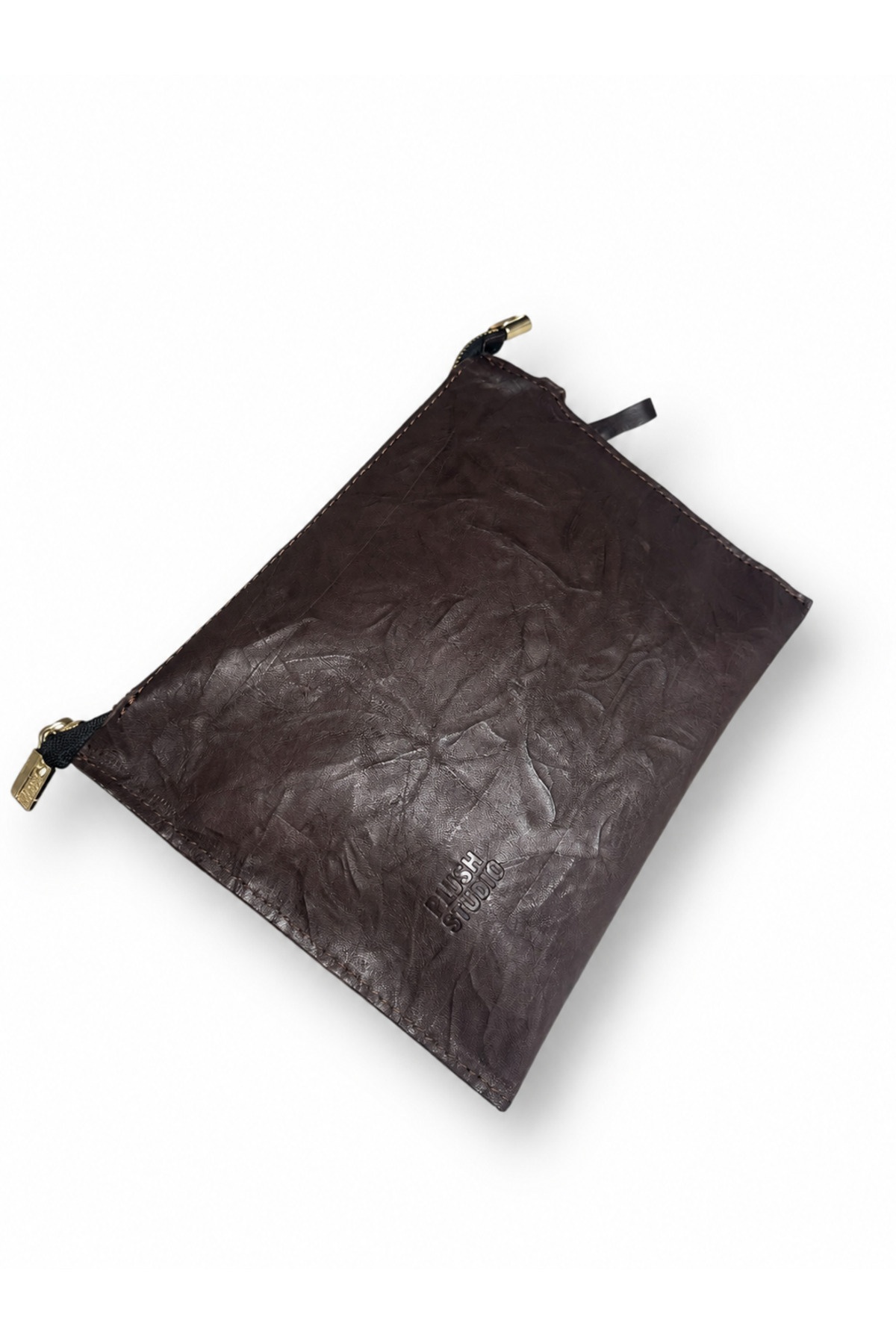 PLUSH STUDIO ISTANBUL NOIR CASE Hakiki Deri Clutch El Çantası | Şık, Minimal & Zamansız Tasarım görsel 3