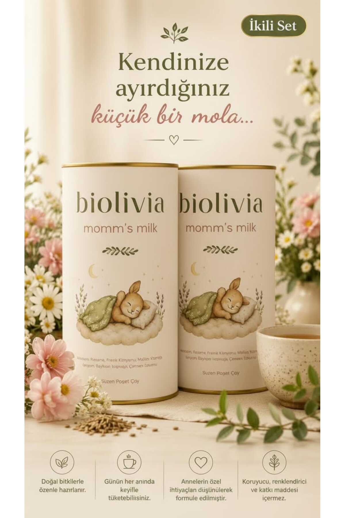 アソート milkglassちゃん BİOLİVİA MUM'S MİLK 2 Lİ SET - Fiyatı, Yorumları