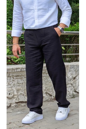 MaymenCo Baggy Yazlık Keten Pantolon
