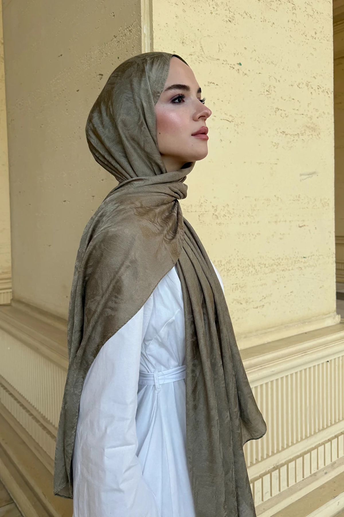 Madame Polo Premium Glow Jakar Şal Dama - Nefti görsel 5