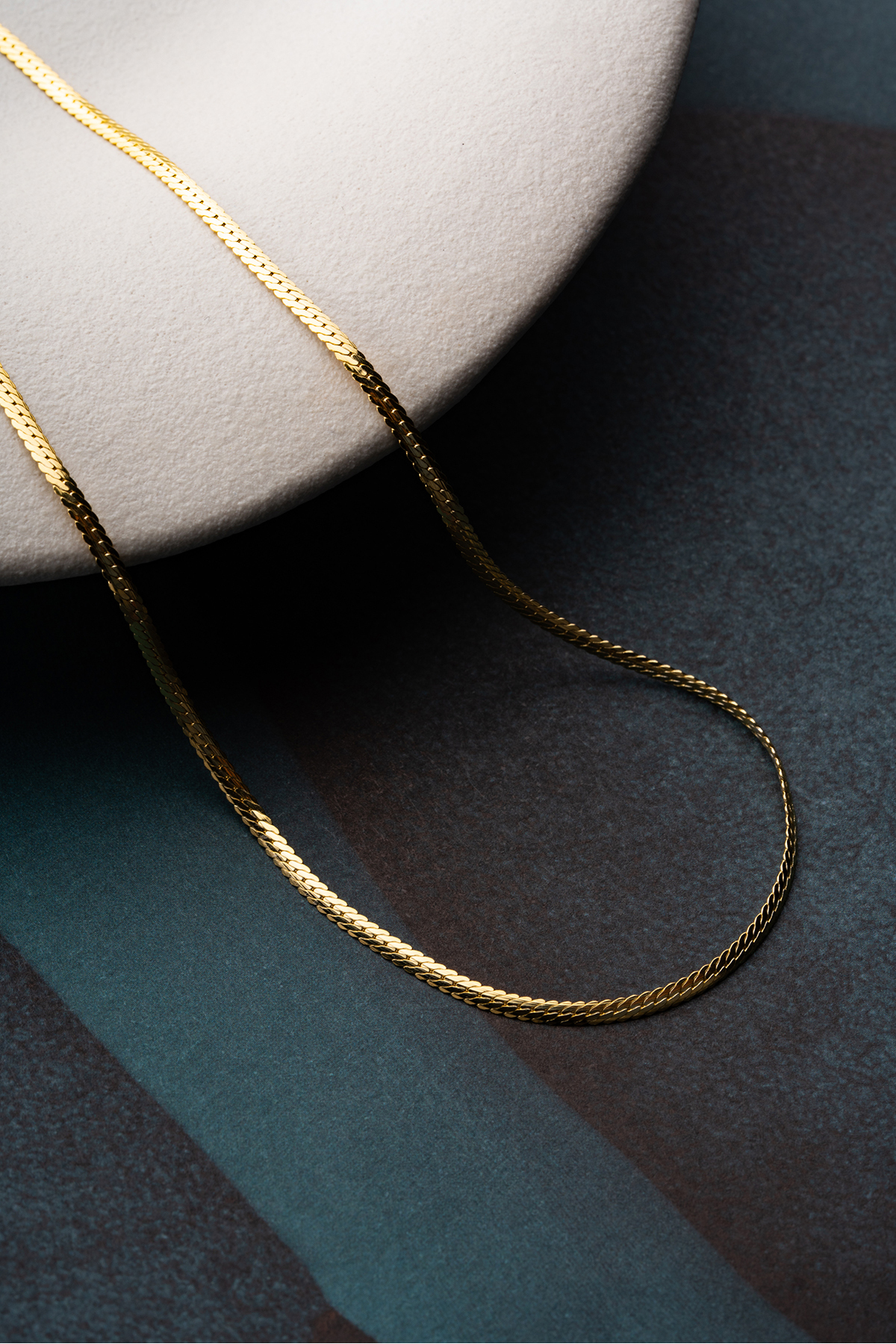 Silvano Jewelry 925 Ayar Gümüş Ezme İtalyan Zincir Kolye görsel 5