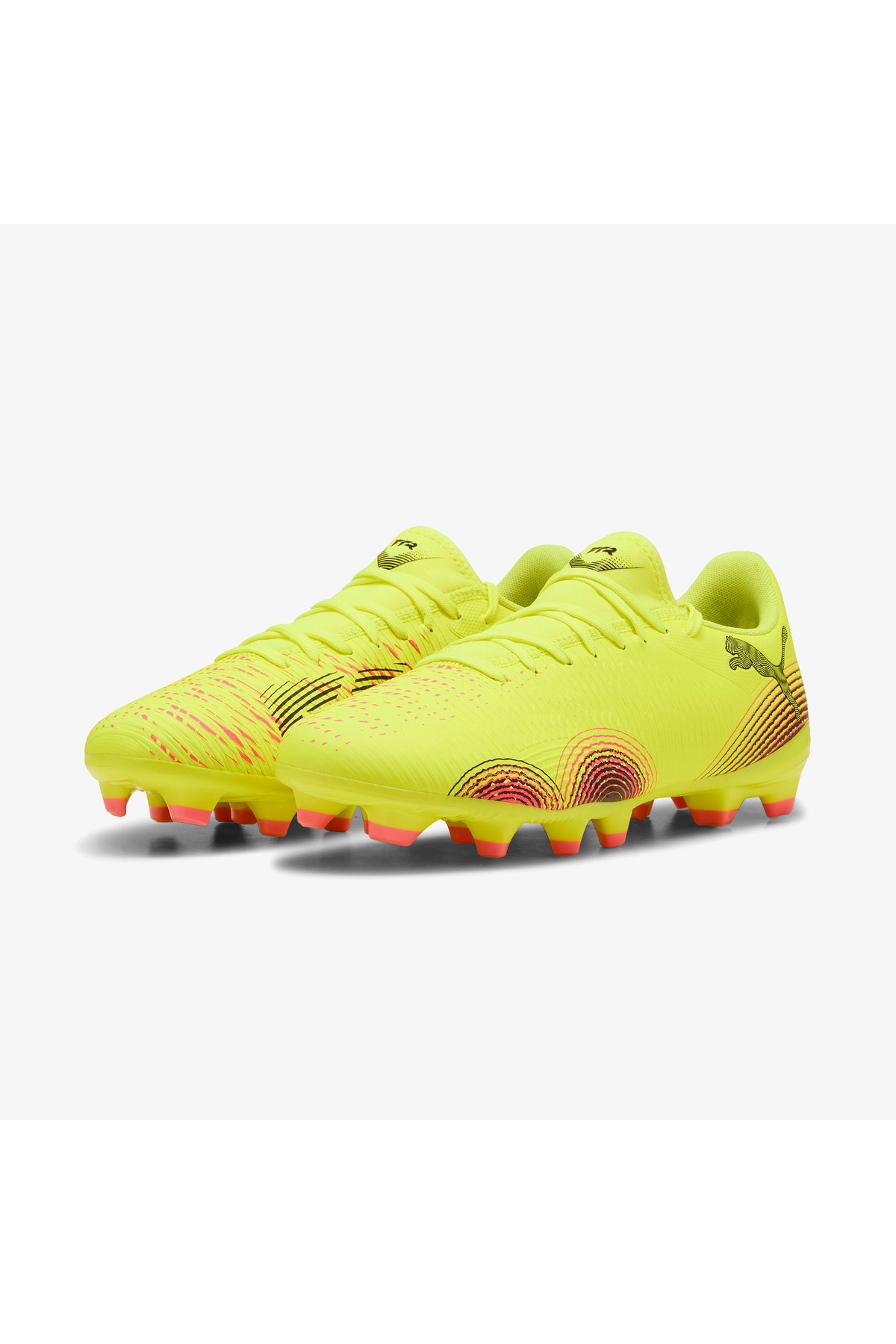 Puma Future 8 Play Fg/Ag Erkek Sarı Çim Saha Kramponu görsel 2