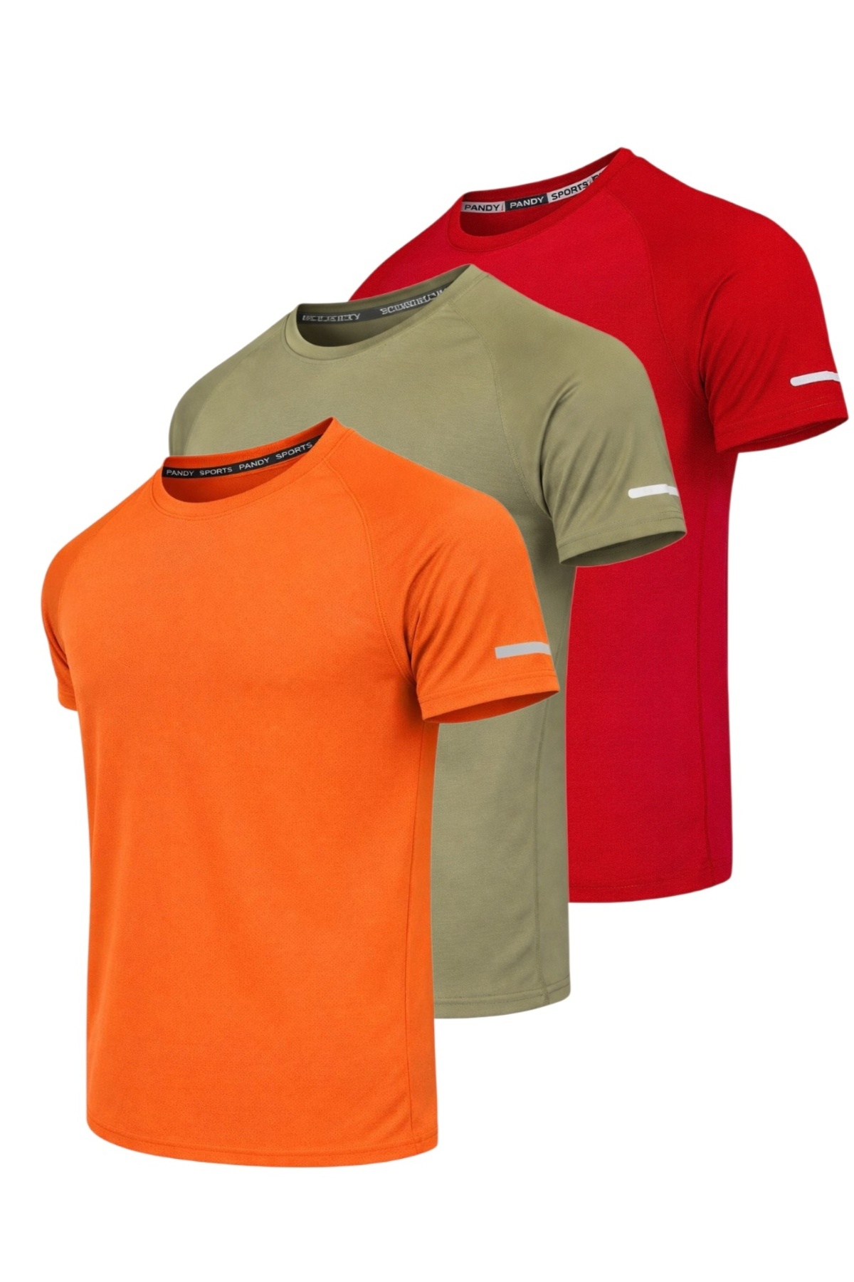 3-Piece Athletic Technical Sports T-shirt with Fast Drying Feature