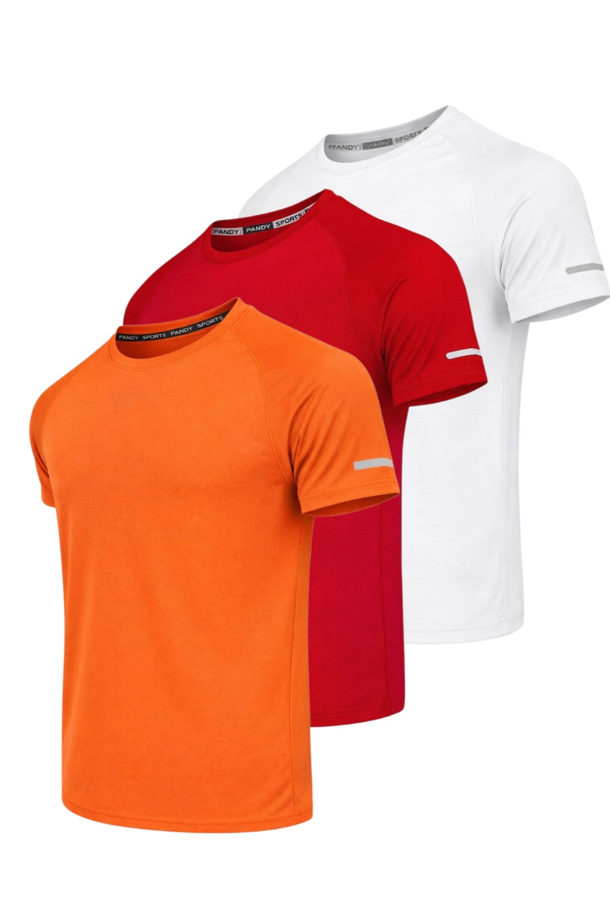 3-Piece Athletic Technical Sports T-shirt with Fast Drying Feature