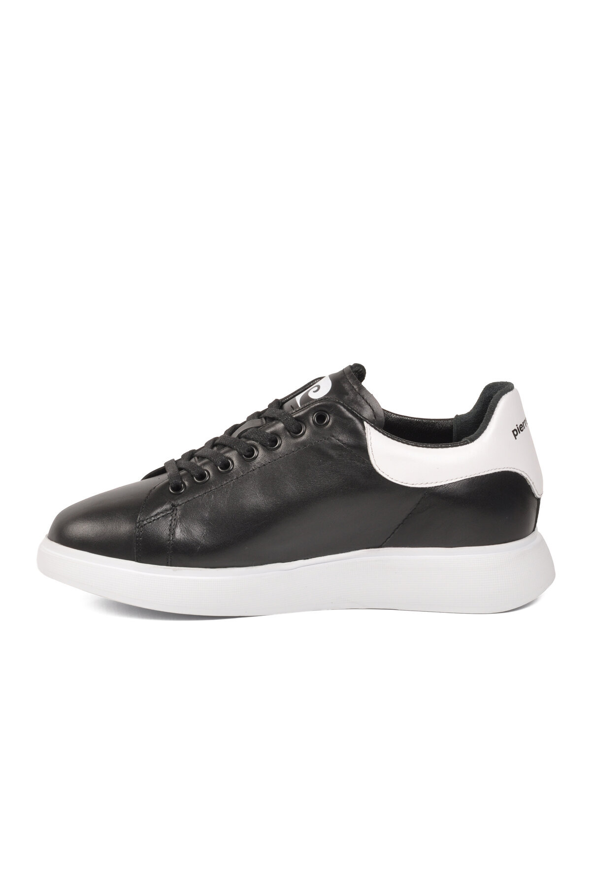 کفش کتانی مشکی و سفید بندی یونیسکس PC-32722 Z پیر کاردین کفش اسنیکر Pierre Cardin