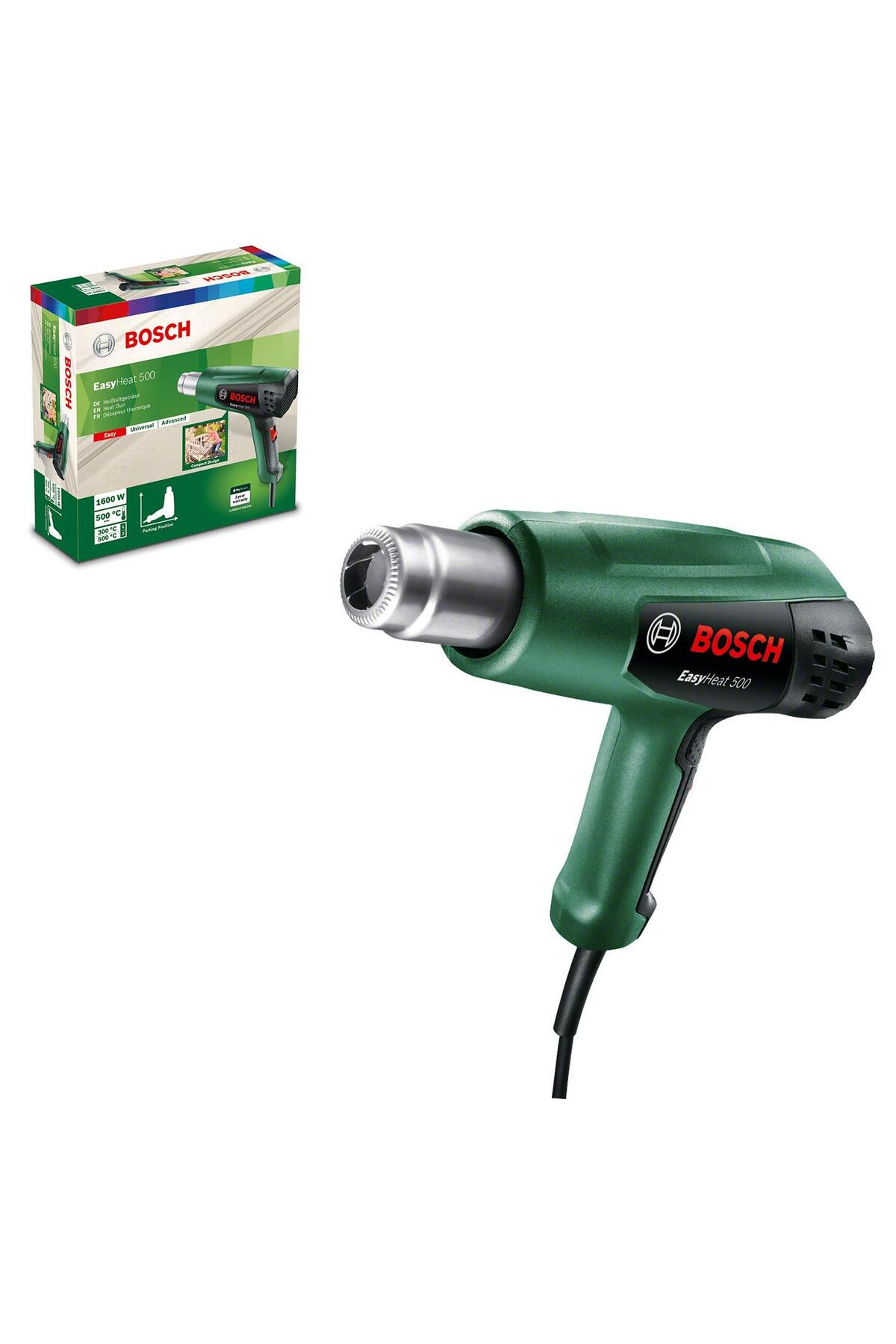 Bosch Home and Garden Elektrikli Sıcak Hava Tabancası EasyHeat 500 (1600 Watt, Maksimum Sıcaklık 500
