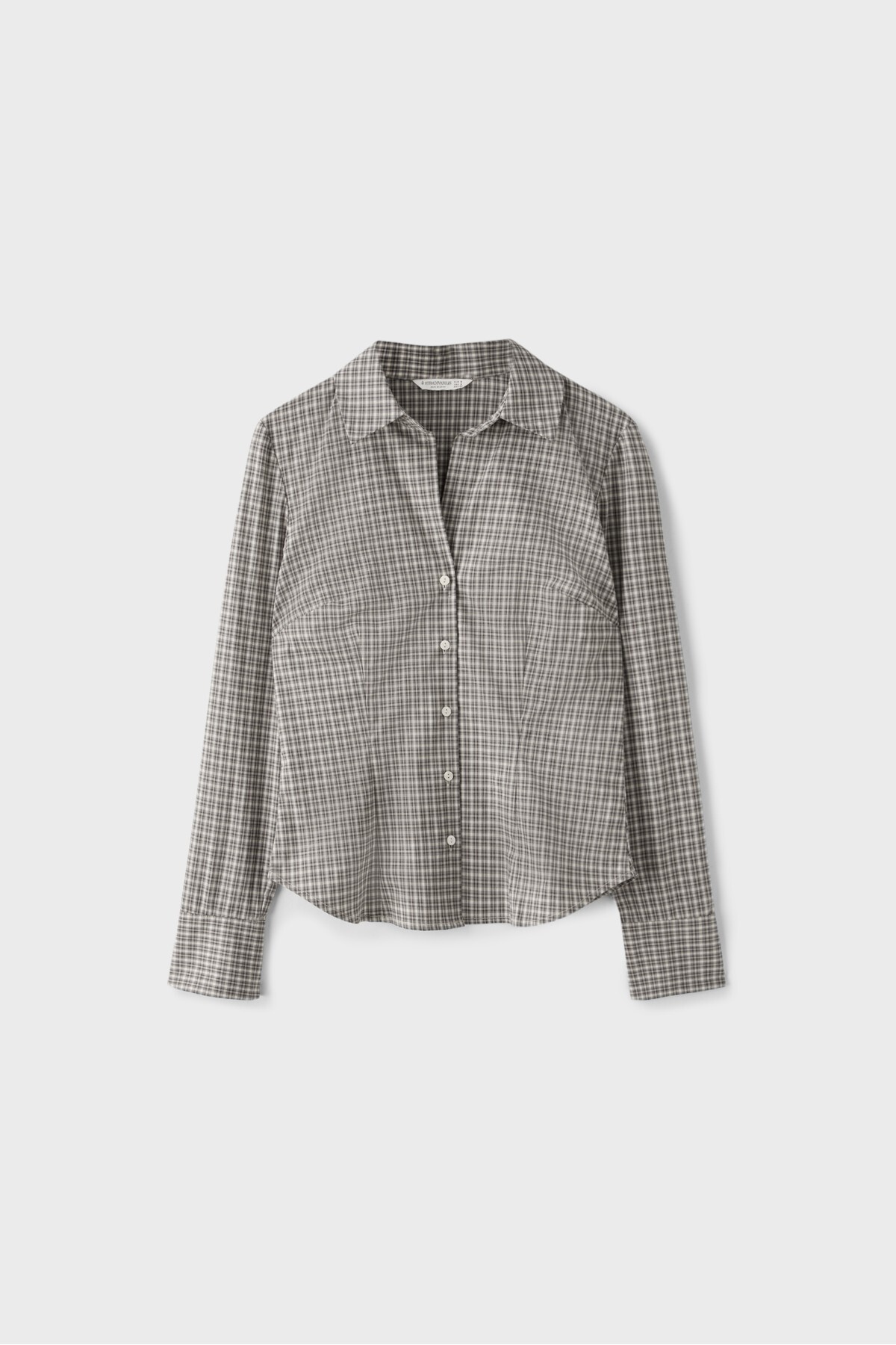 Stradivarius Basic dar kesim gömlek görsel 6