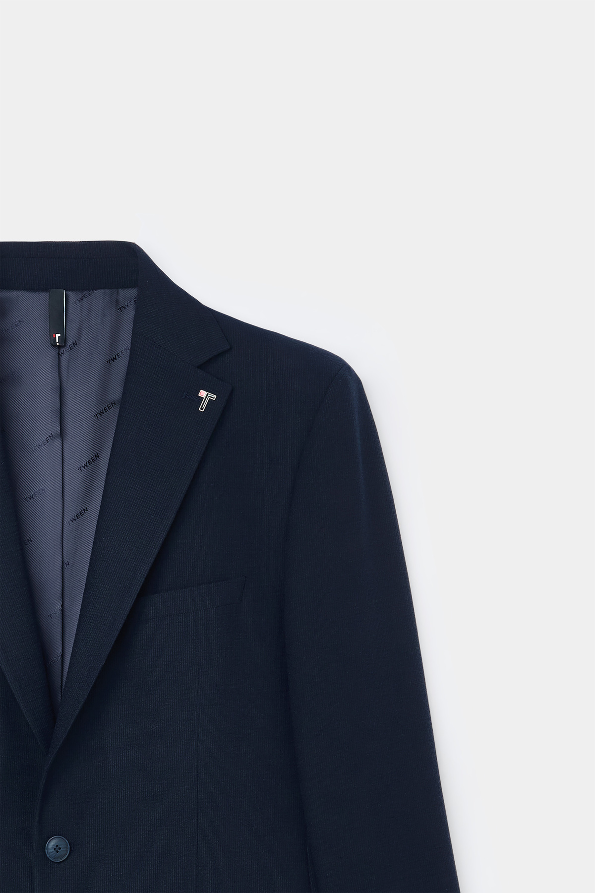 Slim Fit Navy Blue Suit Dobby — سرمه‌ای 6TF05KV02571M — تصویر 6 از 8