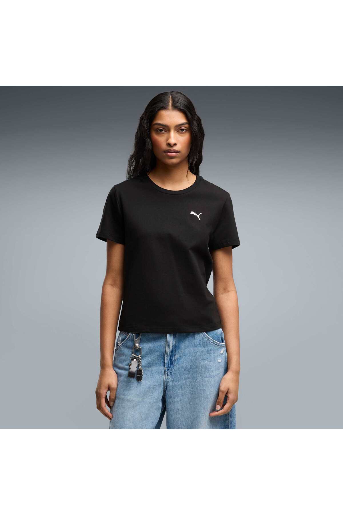 Puma ESSENTIALS Kadın Dar Kesim Tişört görsel 5