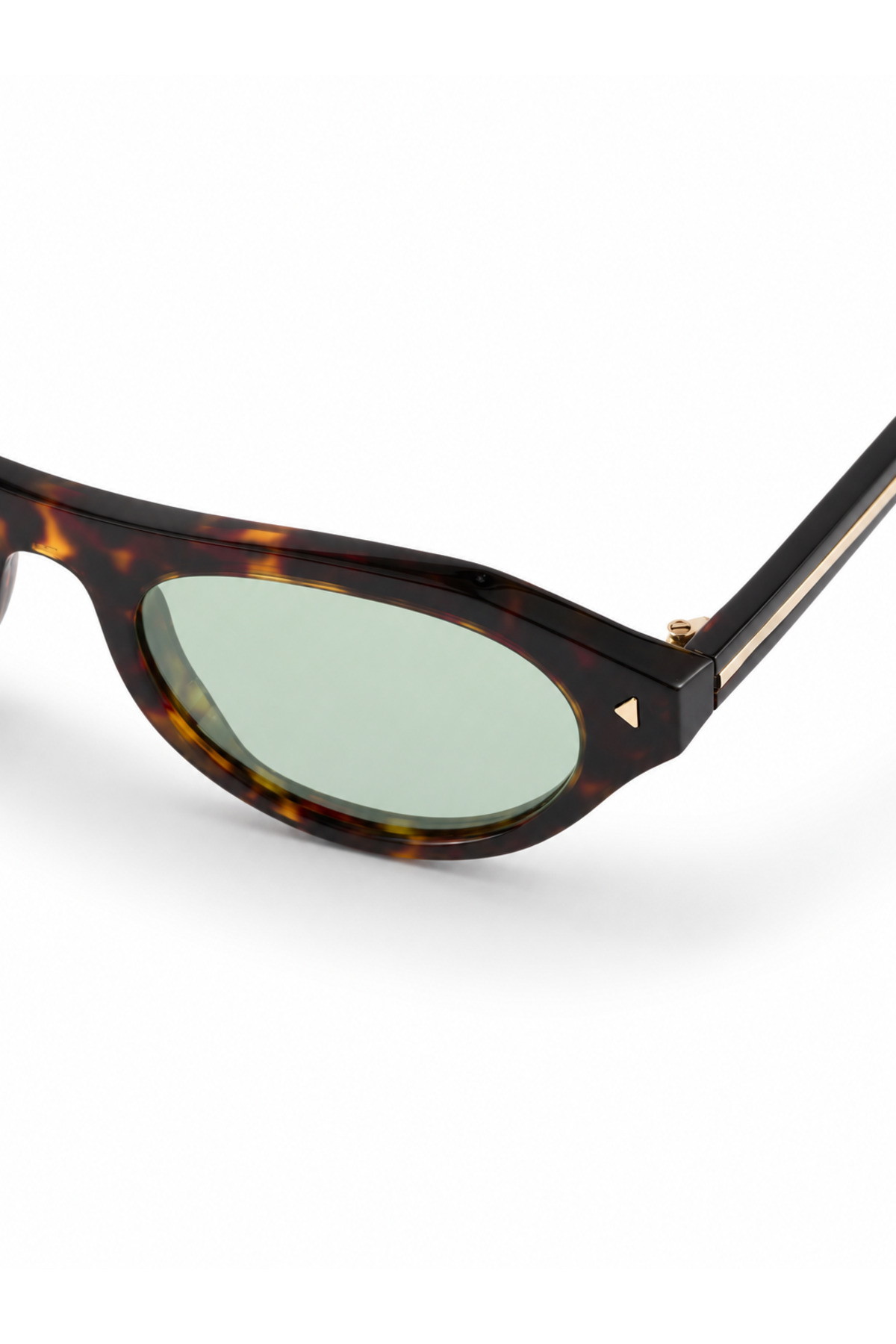 TomyHelf Retro Chic Leopar Desenli Mint Yeşil Camlı Popüler Güneş Gözlüğü B15S görsel 3