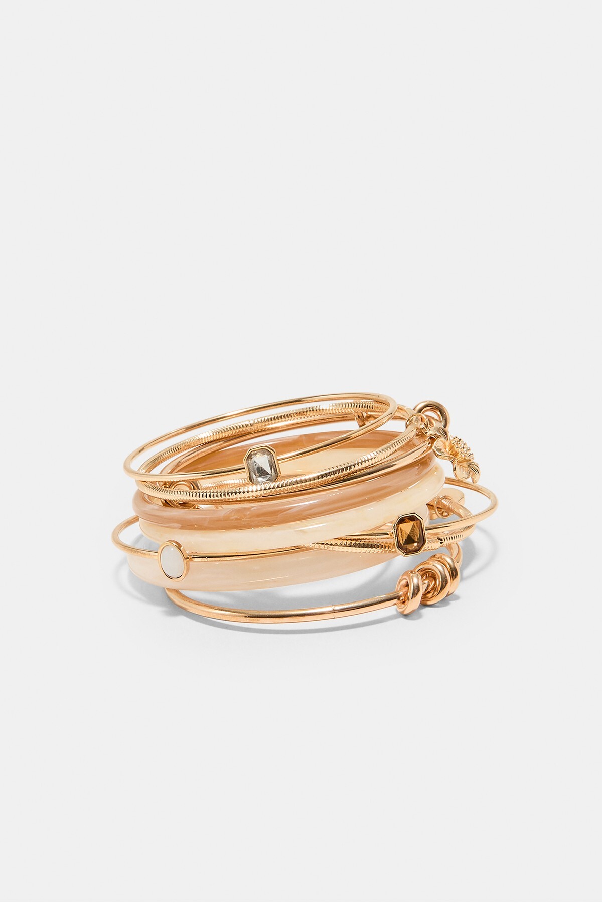 Stradivarius 10'lu çoklu charm bileklik seti