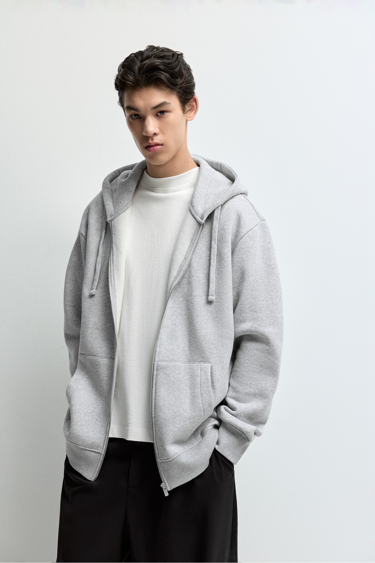 LEFTIES Temel fermuarlı sweatshirt