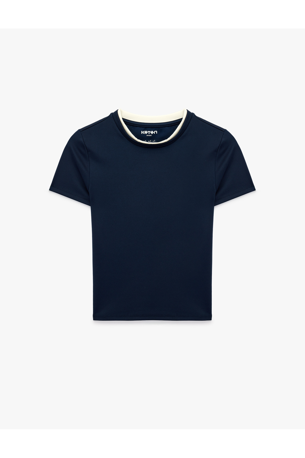 Koton Slim Fit Ribbed Short Sleeve Crew Neck Sports T-Shirt