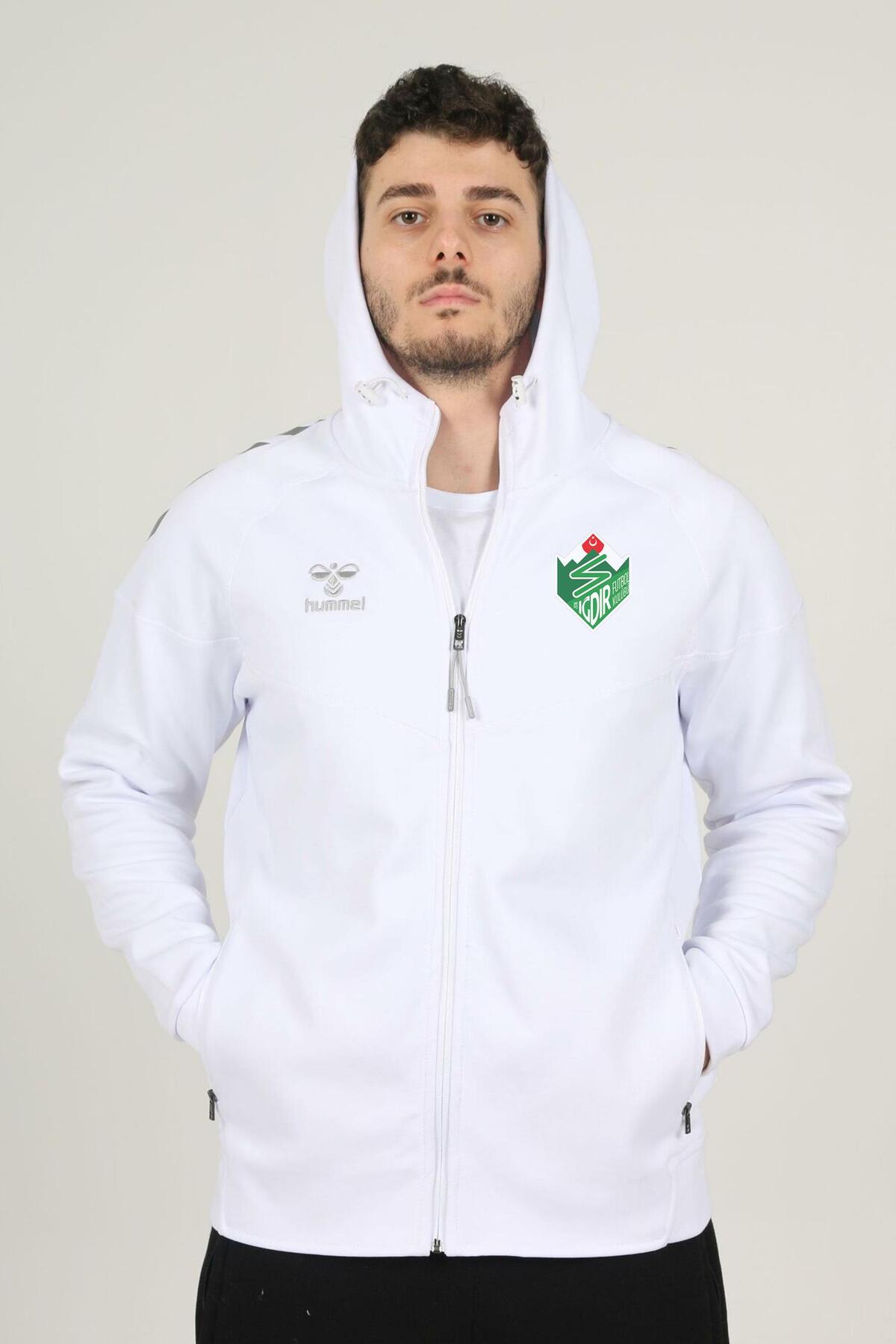 سویشرت پنبه ای Iğdır FK Armin Pro سفید هامل سویشرت اسپرت hummel