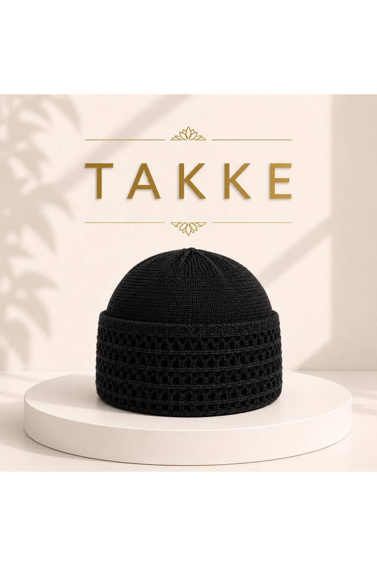 Takke ®Siper Premium Kalın Erkek Namaz Takkesi Dört Mevsim