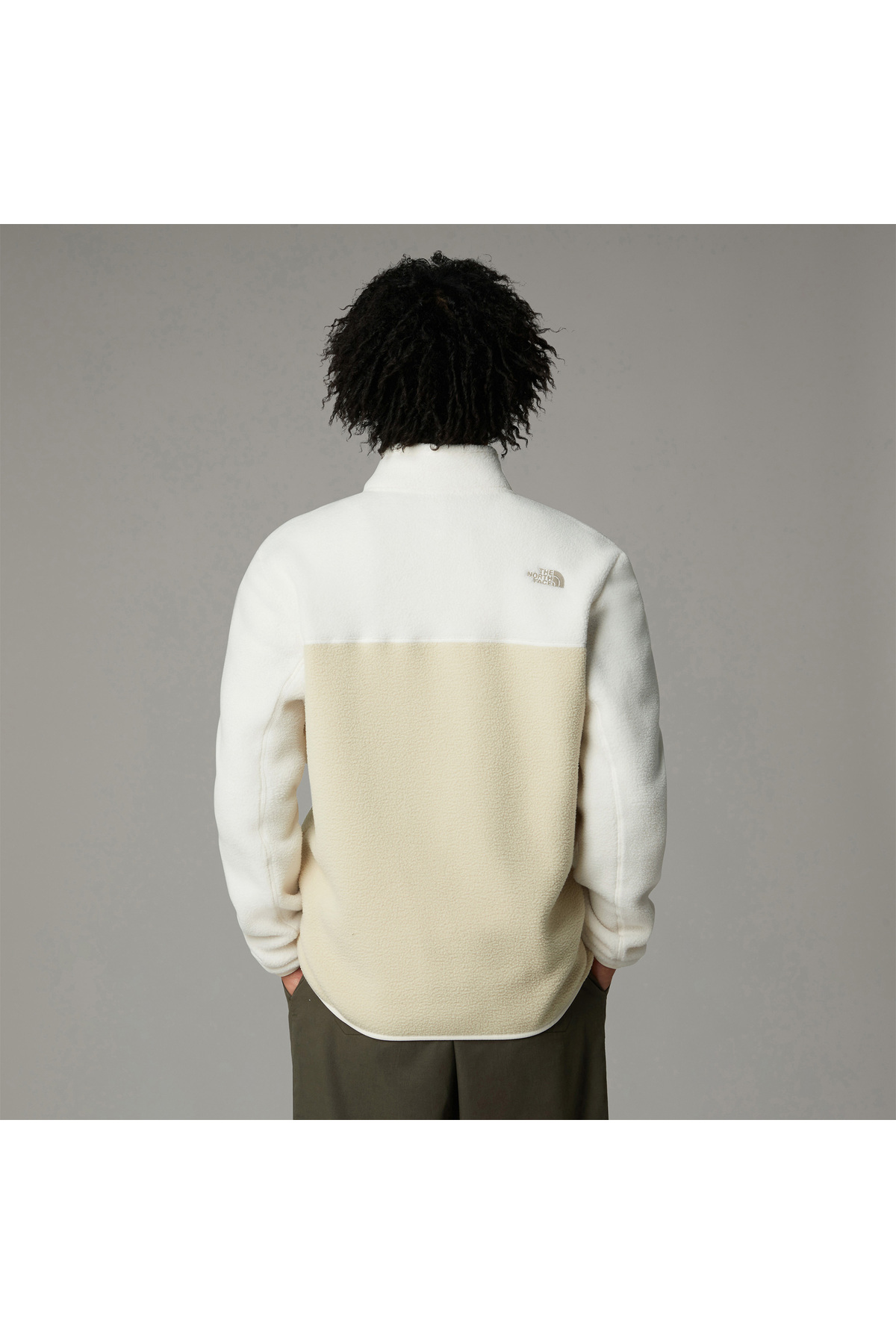 THE NORTH FACE Erkek Yumiori Krem Fermuarlı Polar Mont görsel 3