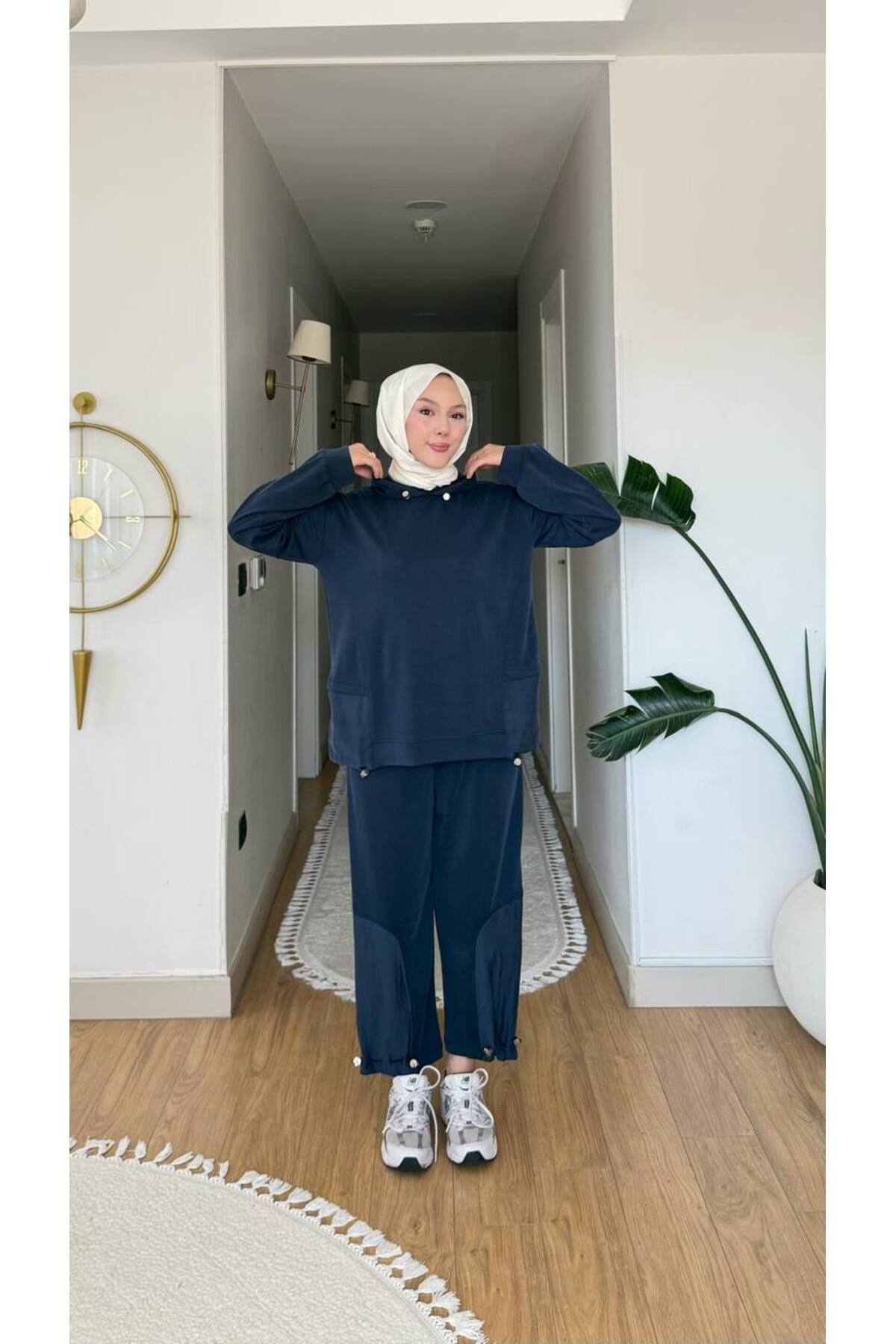 salisburys Molly Nelly Kadın Kapşonlu Spor Şık Takım görsel 2