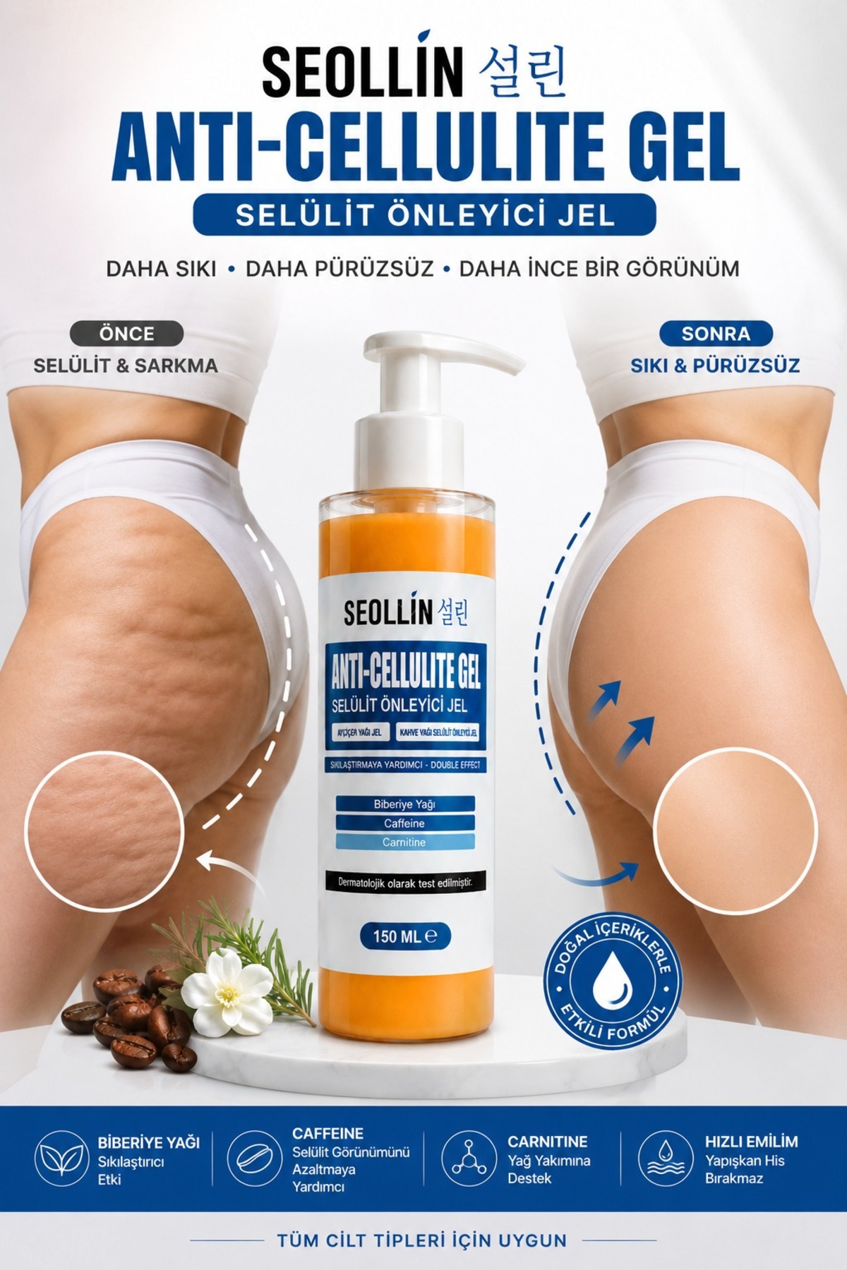 SEOLLİN Selülit Ve Çatlak Giderici Vücut Şekillendirici Jel 150 ml — sde222