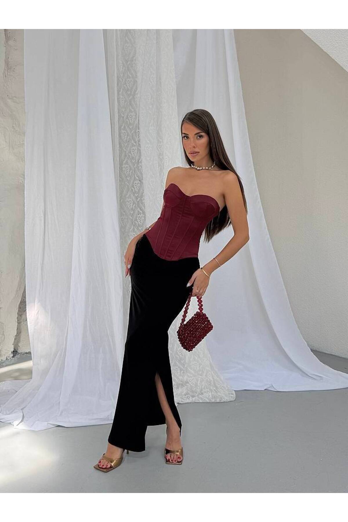 MAXMOOR RENA Büstiyer 1405 - Bordo görsel 4