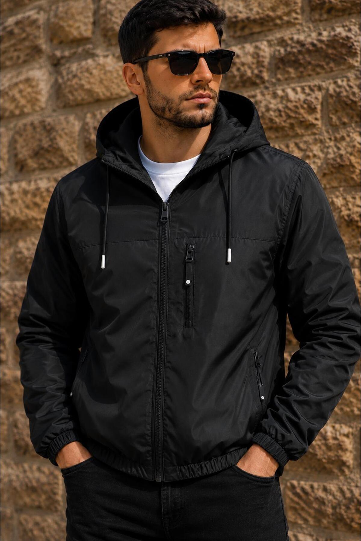 wesley wear YENİ SEZON YÜKSEK KALİTE YAĞMUR VE SU GEÇİRMEZ YAĞMURLUK RÜZGARLIK CEKET MONT görsel 2