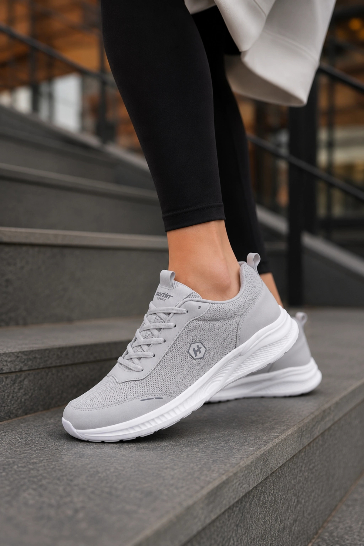 Nova Air Kadın Günlük Yürüyüş ve Spor Ayakkabı Hafif Sneaker - Gri — رنگارنگ