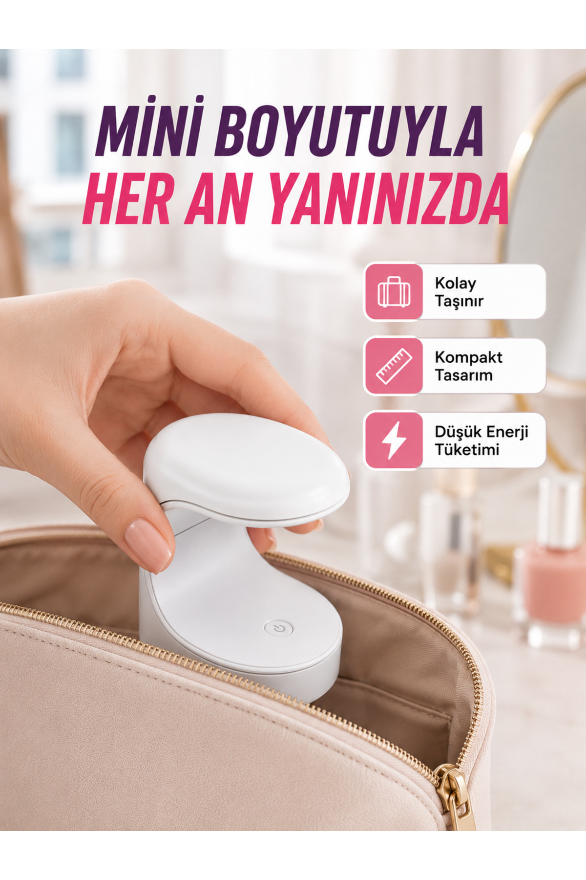 FTA TİCARET UV ve LED Jel Kurutmaya Uygun – Çift Dalga Boylu Mini Kurutucu Yeni Nesil — 2FTAXUCZPROTEZTIRNAKKURUTMAAAA-2-1