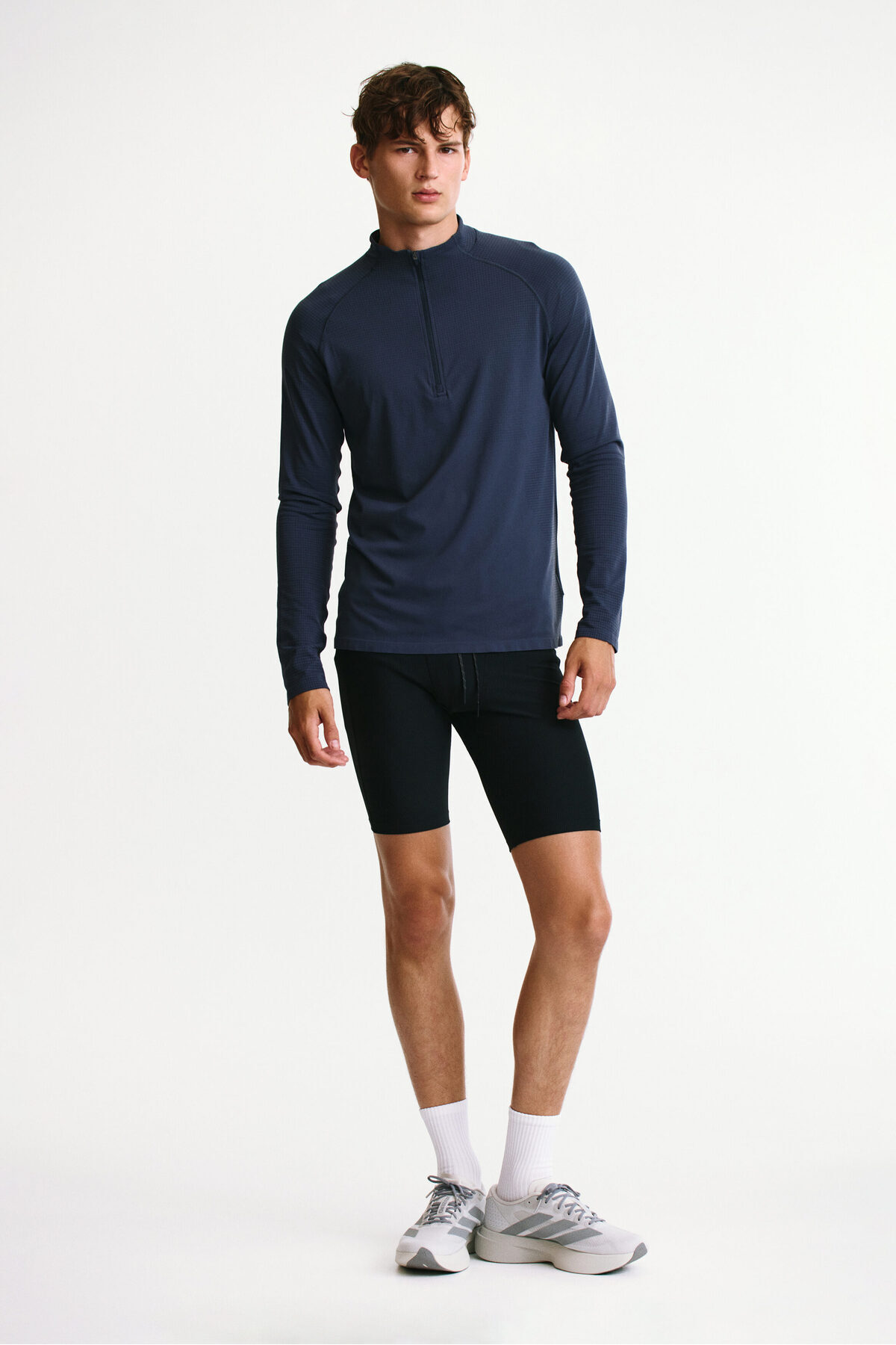 تاپ ورزشی نیم زیپ مناسب برای عضلات DryMove™ اچ اند ام تی شرت ورزشی H&M