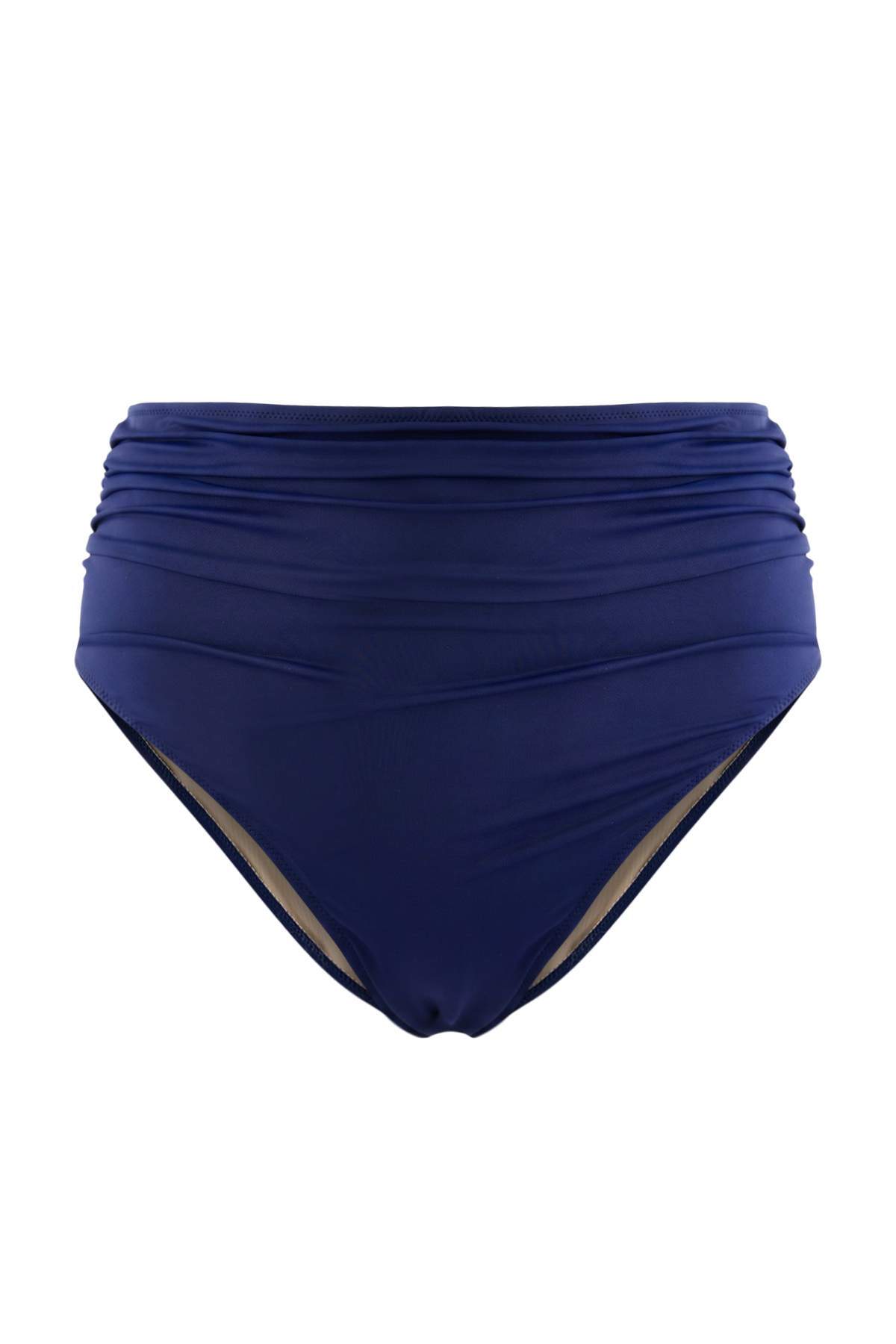 Trendyolmilla Curve Lacivert Klora&Suya Dayanıklı Uzun Ömürlü LYCRA® XTRA LIFE Büyük Beden Bikini Altı TBBSS26CR00022