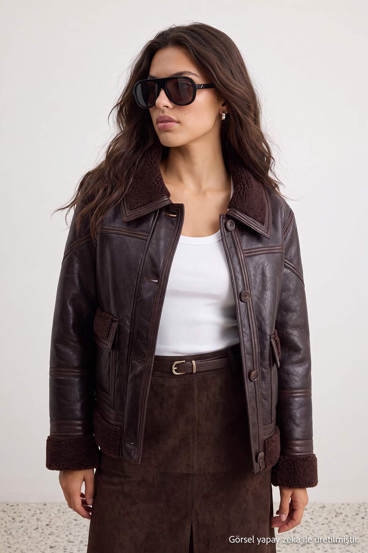 trendyolmilla-womens-brown-plain-long-regular