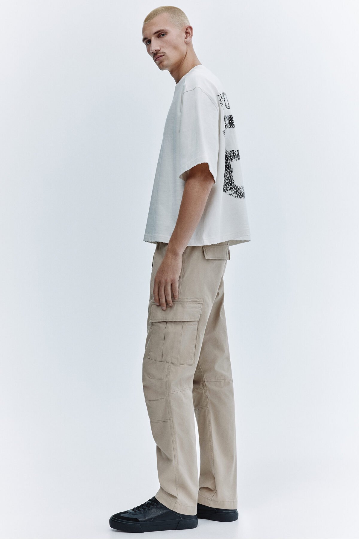 H&M Kargo Pantolon Slim Fit görsel 5