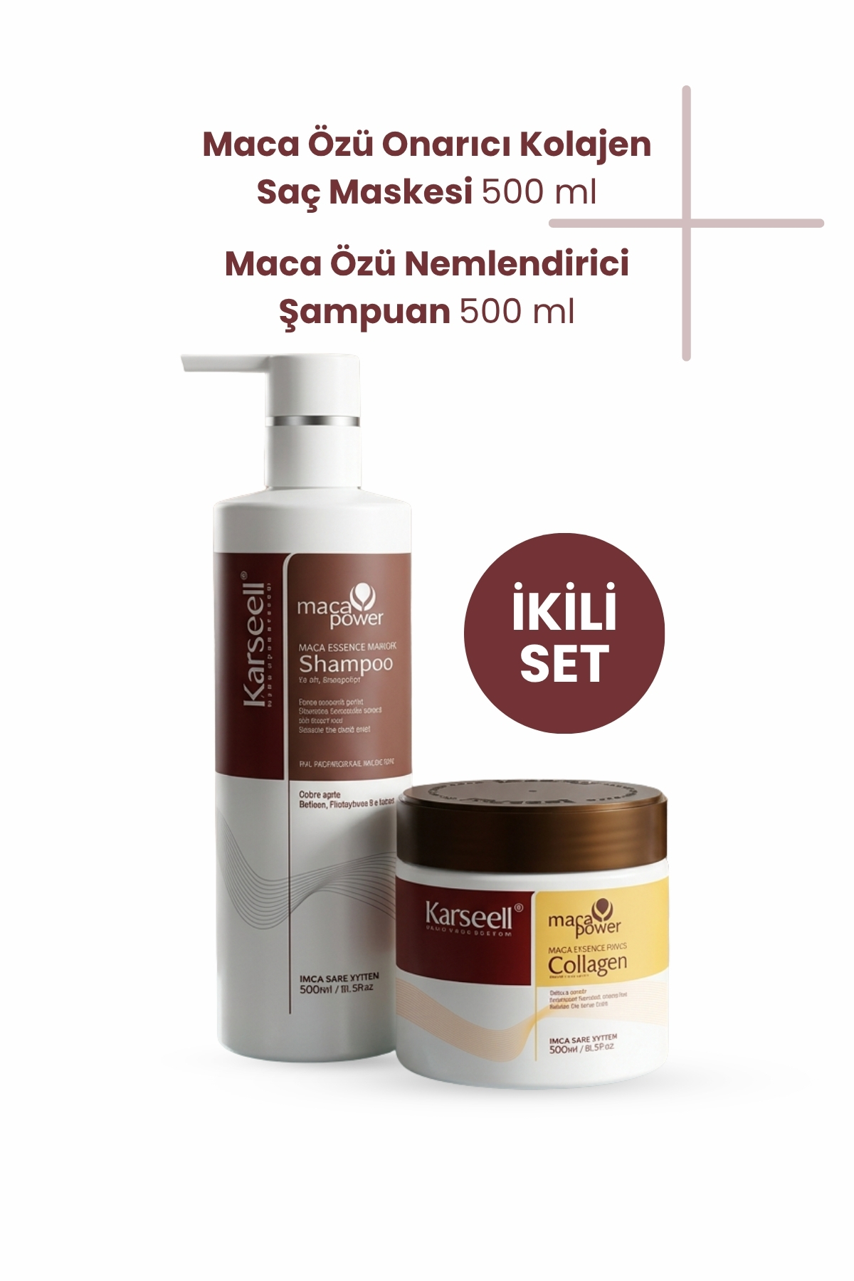 Karseell Maca Özü Onarıcı Repair Kolajen Saç Maskesi 500 ml + Maca